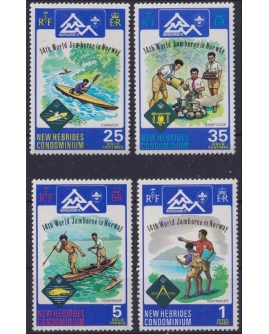 F-EX23543 NEW HEBRIDES MNH 1975 BOYS SCOUTS JAMBOREE IN NORWAY.
