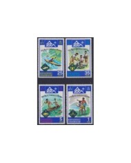 F-EX23355 DJIBOUTI MNH 1982 125th ANIV BADEM POWELL BOYS SCOUTS JAMBOREE.