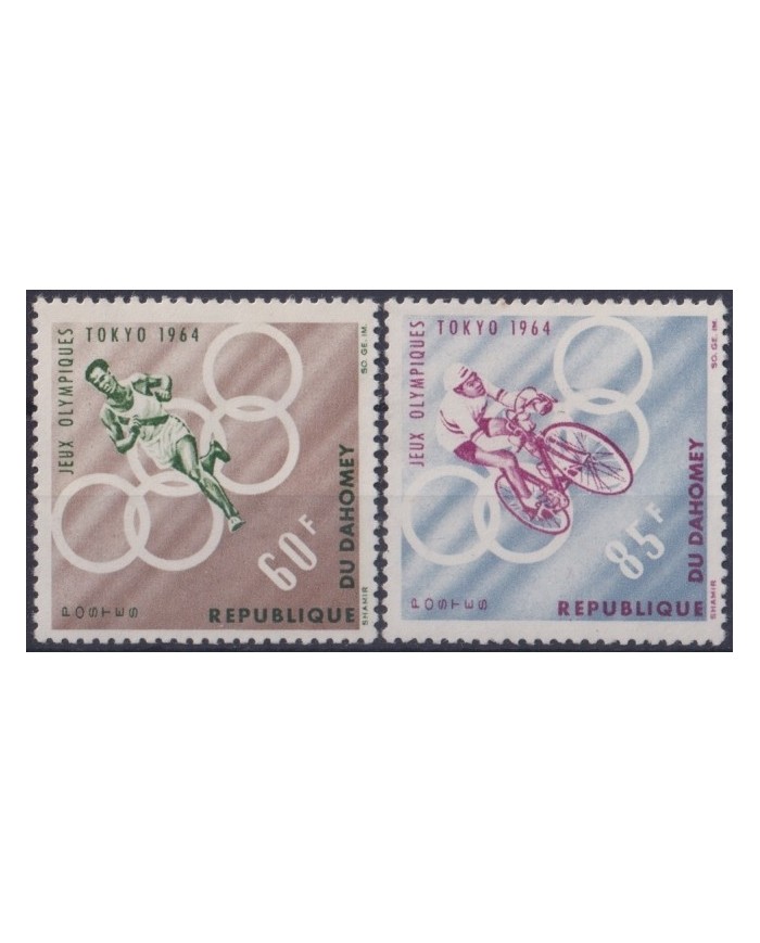 F-EX23573 DAHOMEY MNH 1964 JAPAN NIPPON TOKYO OLYMPIC GAMES.
