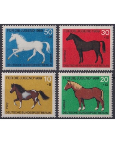 F-EX23584 GERMANY BERLIN MNH 1969 HORSE CABALLOS EQUINOS.