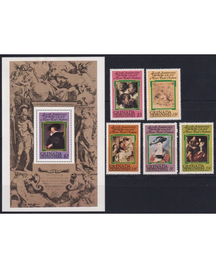 F-EX23653 GRENADA & GRENADINES MNH 1978 ART PAINTING RUBENS.