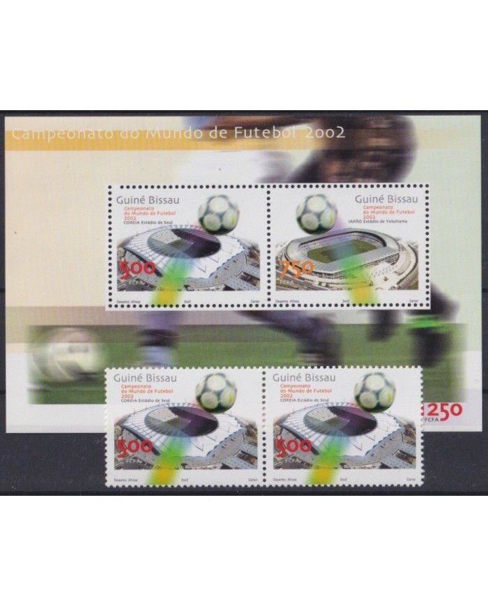F-EX23670 GUINEA BISSAU MNH 2002 WORLD CHAMPION SOCCER SEOUL KOREA FOOTBALL.