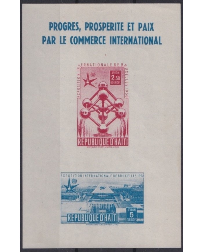 F-EX23678 BELGIUM BELGIQUE MNH 1958 SHEET BRUXELLES WORLD EXPO.