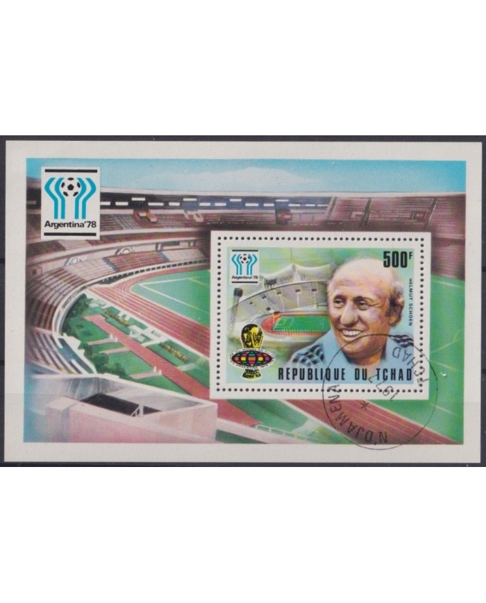 F-EX23730 CHAD TCHAD USED 1978 WORLD CHAMPION SOCCER ARGENTINA FOOTBALL SCHOEN.