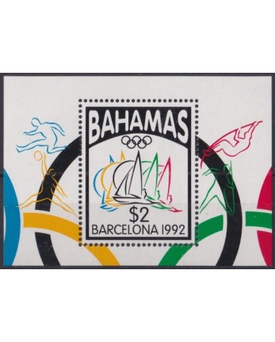 F-EX23951 BAHAMAS MNH 1992 OLYMPIC GAMES BARCELONA ´92 SHIP VELAS REGATAS.