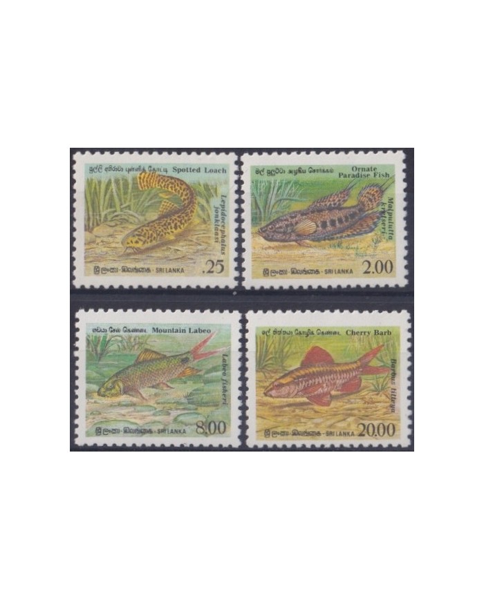 F-EX24347 SRI LANKA CEYLON MNH 1987 MARINE SEA WILDLIFE REEF FISH CORAL PECES.
