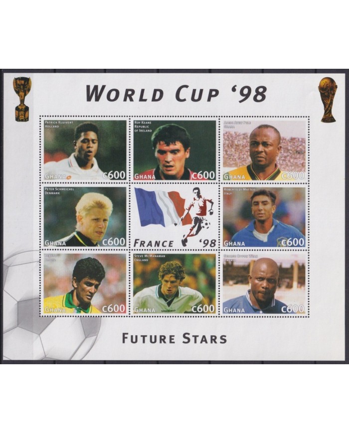 F-EX24432 GAMBIA MNH 1998 WORLD CHAMPIONSHIP SOCCER FRANCE FUTURE STARS .