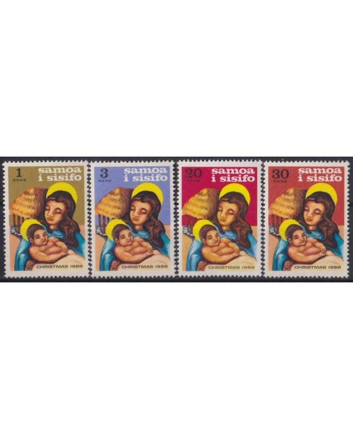 F-EX24608 SAMOA I SISIFO MNH 1968 CHRISTMAS NAVIDAD RELIGION.