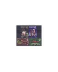 F-EX24682 NAURU MNH 1973 PERMANENT SET FLOWER FISH BIRD AVES SHIP FOLKLORE.