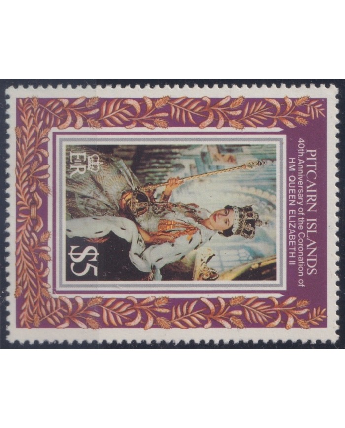 F-EX24659 PITCAIRN IS MNH 1993 40th ANIV OF CORONATION OF QUEEN ELIZABETH II.