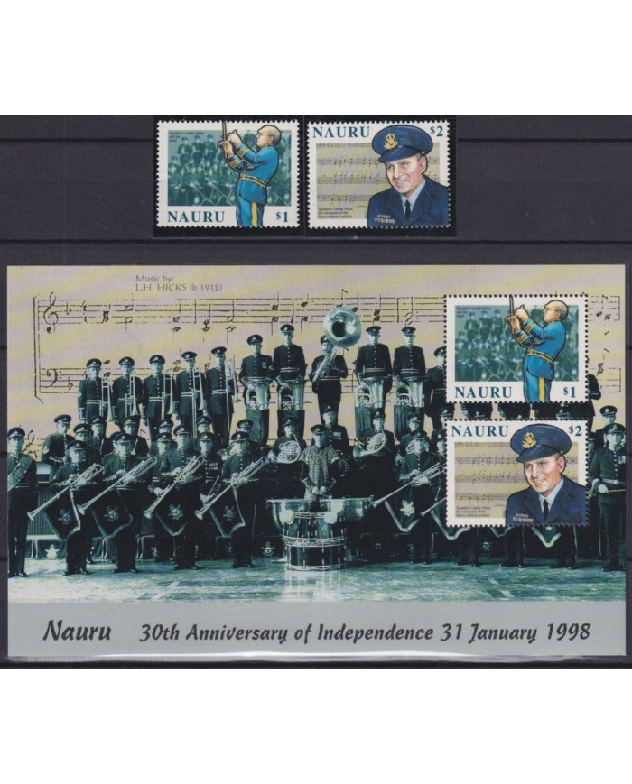 F-EX24735 NAURU MNH 1998 30th ANIV OF INDEPENDENCE SQUADRON LEADER.