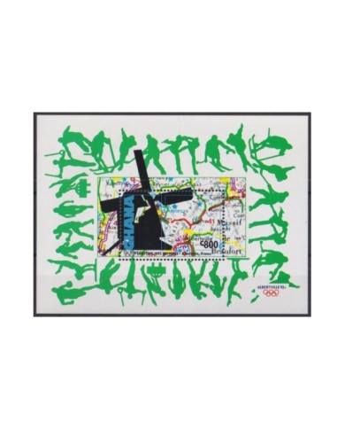 F-EX24824 GHANA MNH 1992 OLYMPIC GAMES ALBERTVILLE ´92 MOLINOS DE VIENTO WINDMILLS.