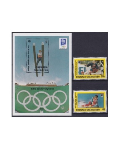 F-EX24829 GRENADA & GRENADINES MNH 1994 WINTER OLIMPYC LILLEHAMMER SKI ICE SKATING .