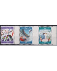 F-EX24859 MONACO MNH 1994 WINTER OLIMPYC LILLEHAMMER SKI ICE SKATING .