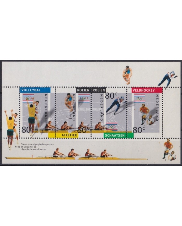 F-EX24873 NEDERLAND HOLLAND MNH 1993 OLYMPIC GAMES ATHLETISM VOLLEYBALL.