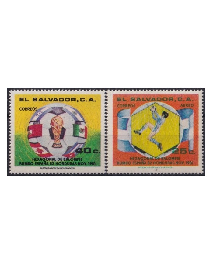 F-EX25009 EL SALVADOR MNH 1981 SPAIN SOCCER FUTBOL CHAMPIONSHIP.