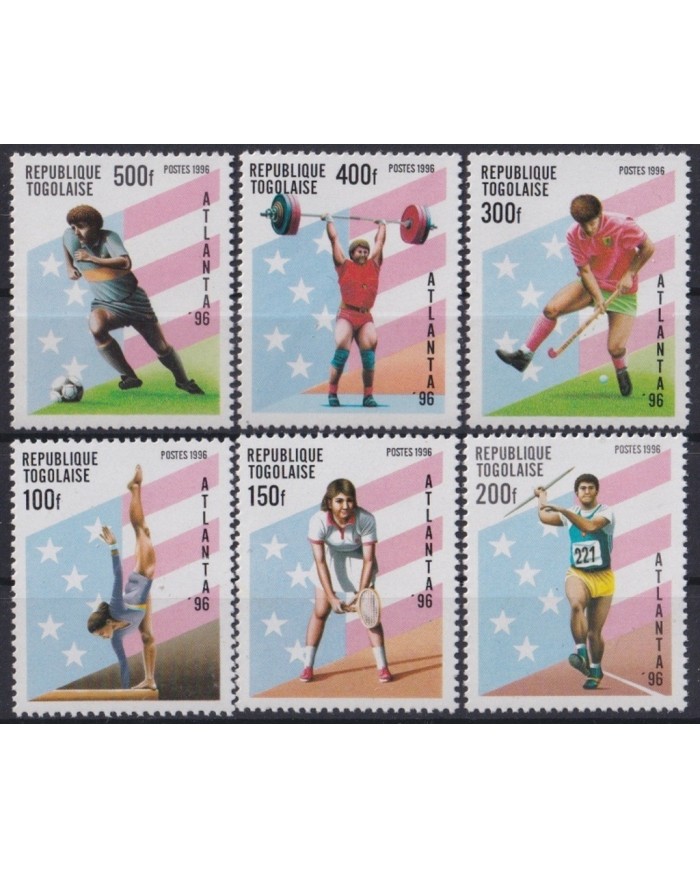 F-EX25012 TOGO MNH 1996 SOCCER FOOTBALL 1998 WORLD CHAMPIONSHIP FRANCE.