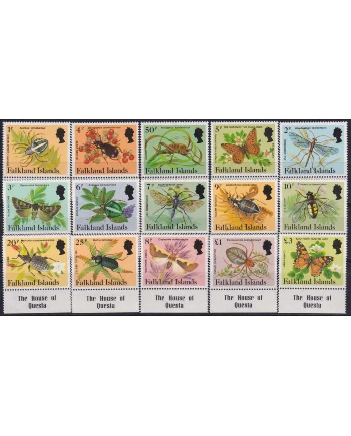 F-EX25041 FALKLAND MNH 1984 BUTTERFLIES INSECTS PAPILLON MARIPOSAS ENTOMOLOGY.