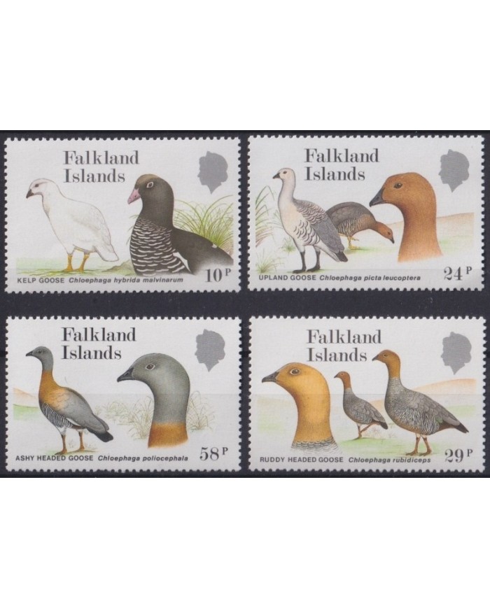 F-EX25107 FALKLAND MNH 1988 BIRD AVES PAJAROS OISEAUX VÖGEL RUDDY HEADED GOOSE.