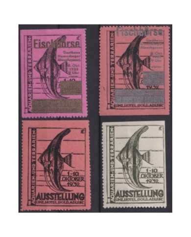 F-EX25190 AUSTRIA CINDERELLA MNH 1932 SEA AQUARIUM FISH PECES.