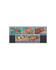 F-EX25286 SOLOMON IS MNH 1990 WILDLIFE SEA MARINE LIFE SHELL SNAIL CONCHAS.