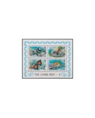 F-EX25336 UGANDA MNH 1991 MARINE SEA WILDLIFE FISH CORAL REEF MOUTHBROODER.