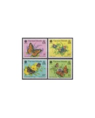 F-EX25562 GAMBIA MNH 1989 BUTTERFLIES MARIPOSAS PAPILLON HIPPOPOTAMUS.