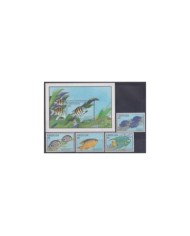 F-EX25579 GRENADA MNH 1990 CAPEX´87 ENDANGERED SEA MARINE WILDLIFE FISH PECES.