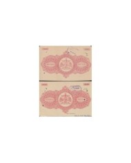 F-EX14623 INDIA FEUDATARY LOCAL STATE REVENUE. JODHPUR SEALLED PAPER. 10- 50 Rup