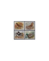 F-EX25610 MAN IS MNH 1989 WWF ENDANGERED WILDLIFE BIRD AVES PENGUIN PUFFINS.