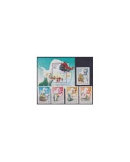 F-EX25638 GERMANY DDR MNH 1989 ALFRED EDMUND & CHRISTIAN LUDWING BREHM BIRD FAUNA.