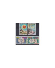 F-EX25645 NERDERLAND ANTILLES MNH 1988-89 FAUNA ANIMAL SNAKE BIRD SHELL.