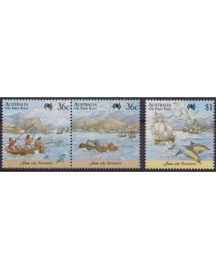 F-EX25647 AUSTRALIA  MNH 1987 ENDANGERED MARINE WILDLIFE PECES FISH TENERIFFE FLEET