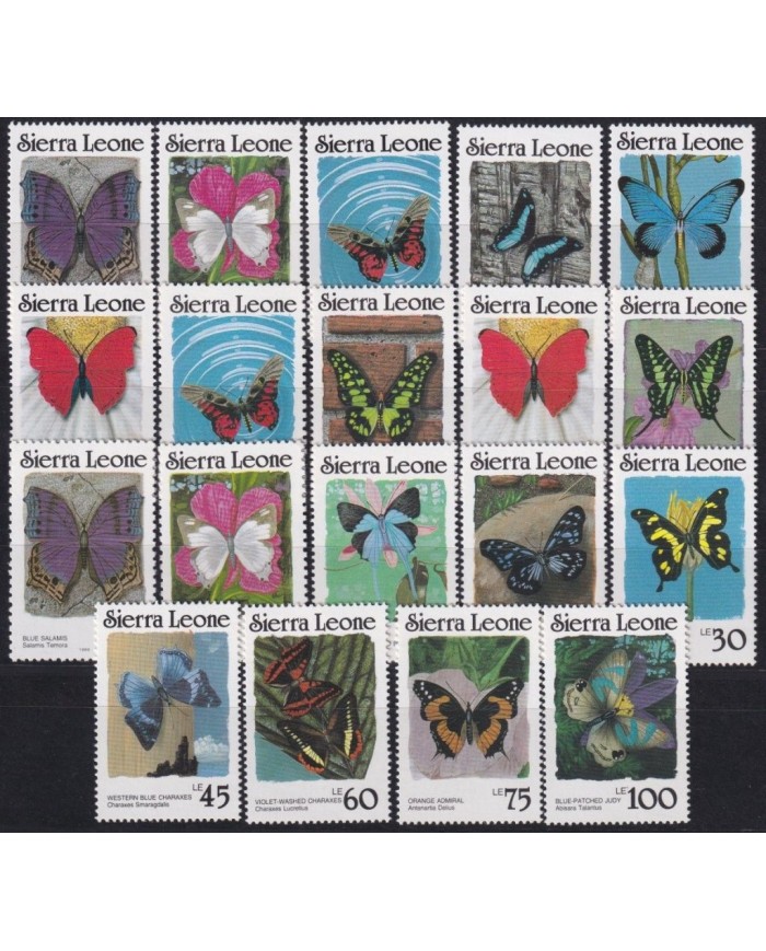 F-EX25668 SIERRA LEONE MNH 1987 INSECT BUTTERFLIES MARIPOSAS PAPILLON.