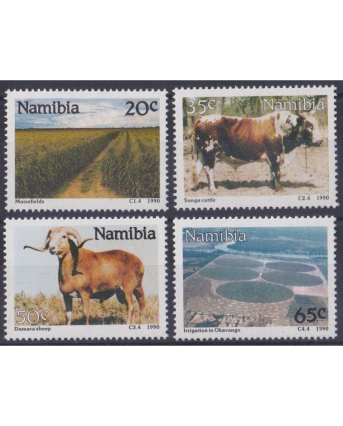 F-EX25707 NAMIBIA MNH 1990 DEER CABRA VACA CAO BULL.