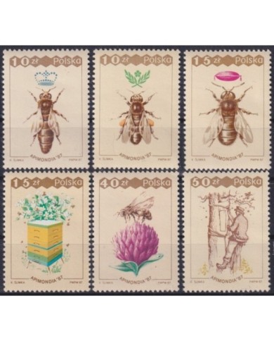 F-EX25848 POLAND POLONIA MNH 1985 INSECTS BEE ABEJAS ENTOMOLOGY.