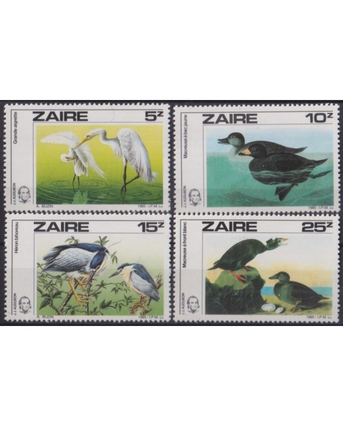 F-EX25905 ZAIRE MNH 1985 BIRD AVES PAJAROS OISEAUX VÖGEL.