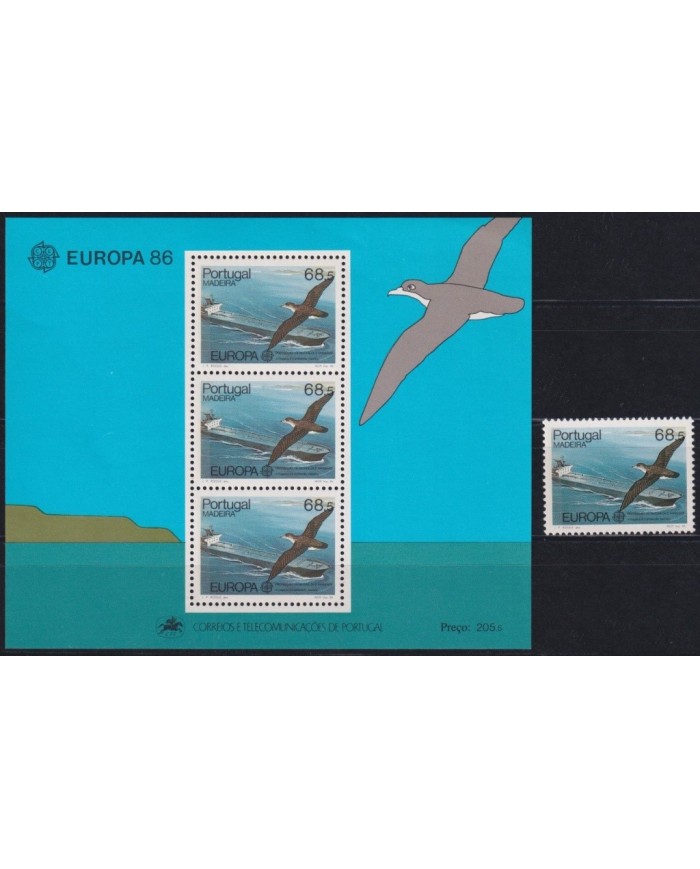 F-EX25979 PORTUGAL MADEIRA MNH 1986 BIRD AVES PAJAROS OISEAUX VÖGEL EUROPA.