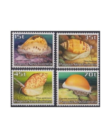 F-EX26009 PAPUA NEW GUINEA IS MNH 1986 WILDLIFE SEA MARINE SHELL.