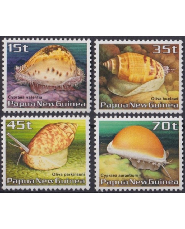 F-EX26009 PAPUA NEW GUINEA IS MNH 1986 WILDLIFE SEA MARINE SHELL.