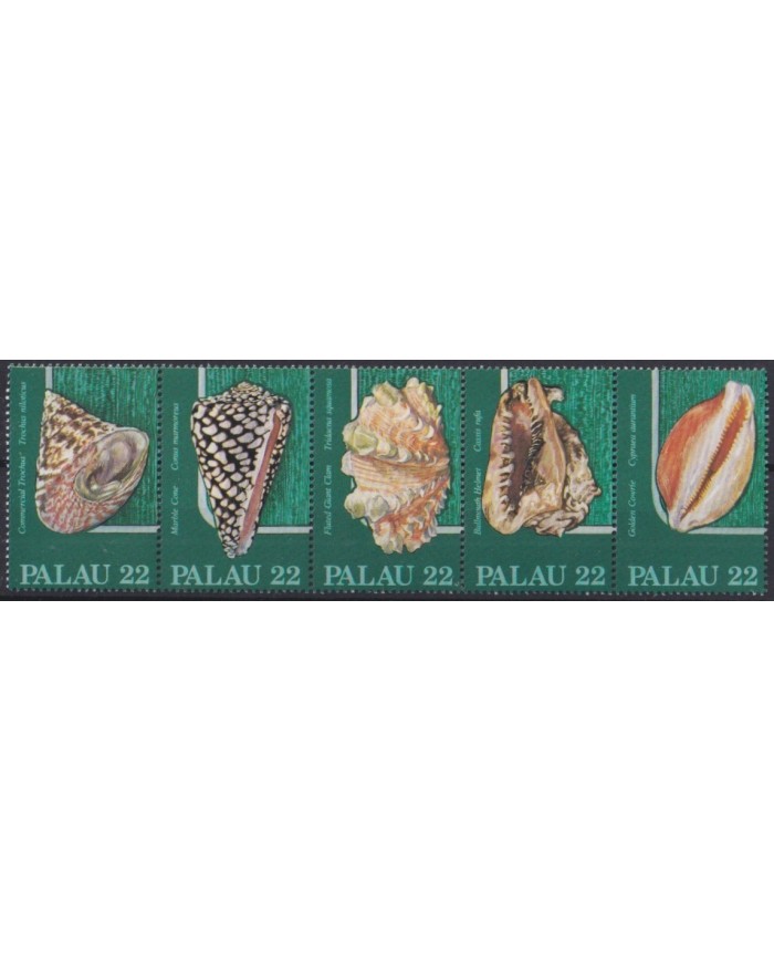 F-EX26010 PALAU MNH 1986 WILDLIFE SEA MARINE SHELL.