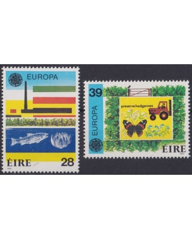 F-EX26026 IRELAND EIRE MNH 1986 WILDLIFE INSECT BUTTERFLIES PAPILLON FISH.