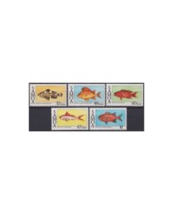 F-EX26050 VANUATU MNH 1986 WILDLIFE SEA MARINE FISH REEF CORAL PECES.