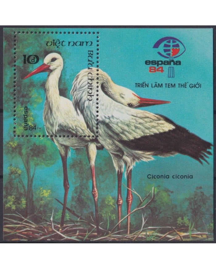 F-EX26074 VIETNAM MNH 1984 BIRD AVES PAJAROS OISEAX VÖGEL PHILATELIC EXPO.