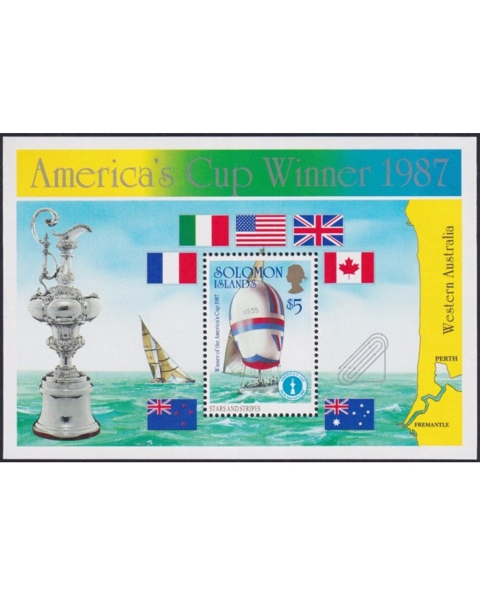 F-EX26226 SOLOMON MNH 2004 AMERICAN CUP YACHT RACE.