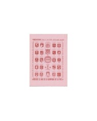 F-EX15624 OLYMPIC GAMES MEXICO 1968 BROWN CINDERELLA SHEET RED PAPER NO GUM