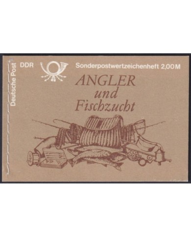 F-EX26380 GERMANY DDR MNH 1988 WILDLIFE SEA MARINE FISH PECES BOOKLED