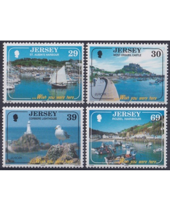 F-EX26440 UK ENGLAND JERSEY MNH 1994 AVES BIRD PAJAROS OISEAUX VÖGEL LIGHTHOUSE.