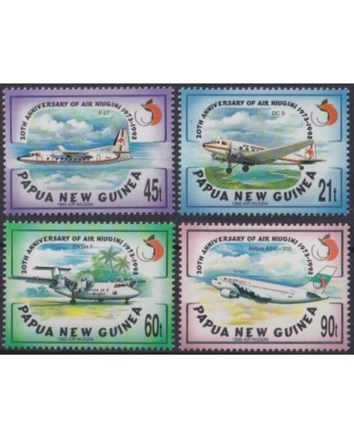 F-EX26450 PAPUA NEW GUINEA MNH 1995 20th ANIV AIR NIUGUINI AVION AIRPLANE.