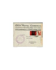 F-EX575 SPAIN ESPAÑA GRAN HOTEL MADRID. SEVILLA TO GERMANY. 1900.